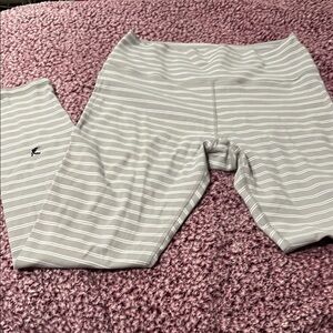 Gray Striped Kids Bottoms